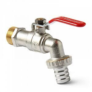 Кран шаровый с носиком PRO AQUA 1/2" рычаг