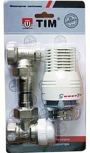 Комплект терморегулируюший для радиатора угловой 3/4" TiM RVKD508.03