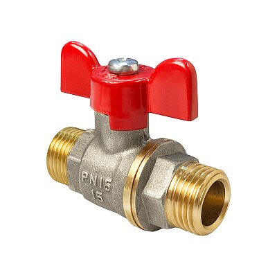 Кран шаровый PRO AQUA Н-Н 1/2" бабочка