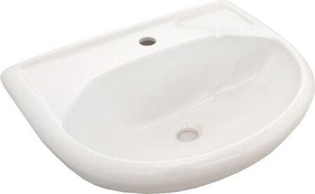 Умывальник c пьедесталом Парус 55 2/вел 1/отв б/к (пьедестал Салют) Лобня