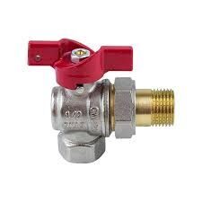 Кран шар AQUASFERA В-Н 1/2" (15) угловой красная бабочка 1009-01