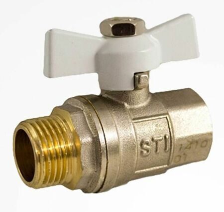 Кран шар  лат Стандарт Dist В-Н 1/2" (15) полно прох рычаг